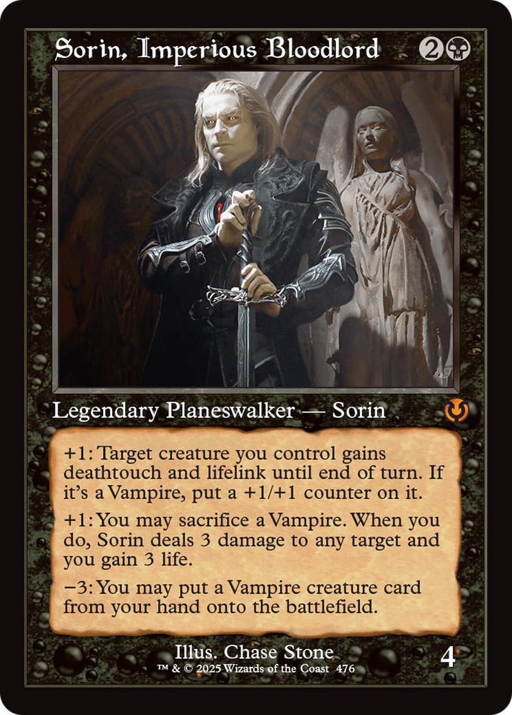 Sorin, Imperious Bloodlord (Retro Frame) (-476) - Innistrad Remastered Foil - Premium MTG Single from Wizards of the Coast - Just $2.36! Shop now at Game Crave Tournament Store