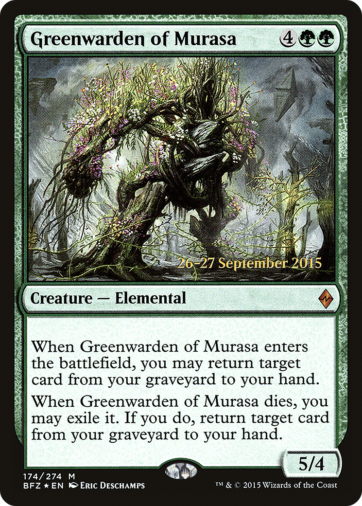 Greenwarden of Murasa (PBFZ-174S) - Battle for Zendikar Promos Foil