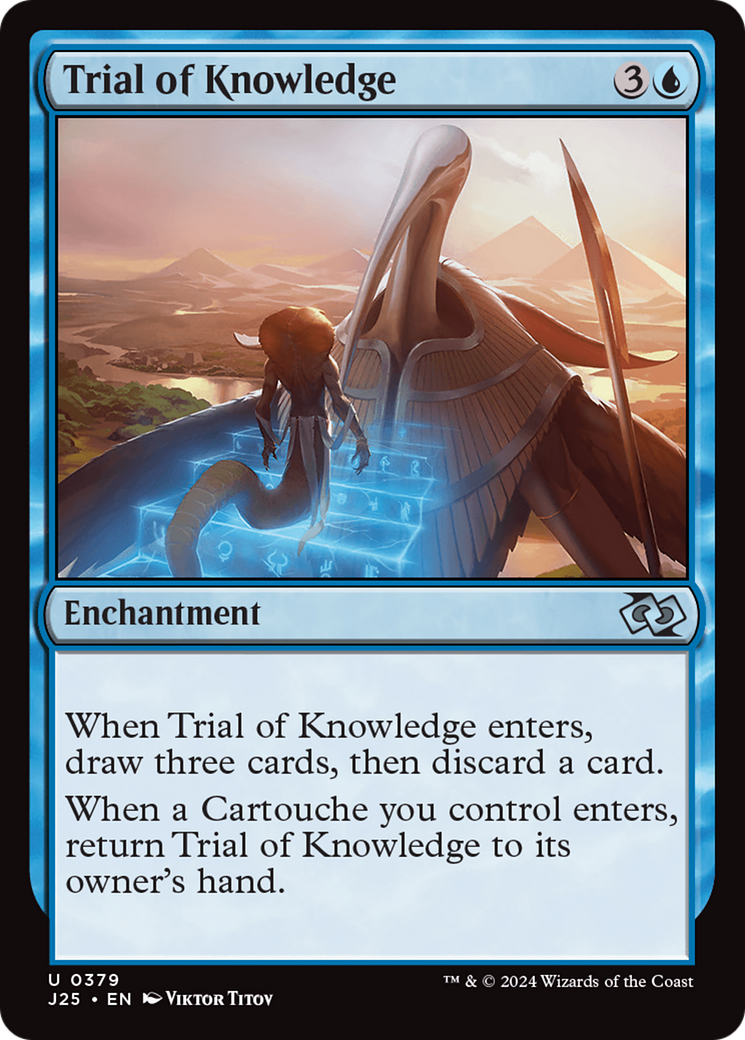 Trial of Knowledge (J25-379) - Foundations Jumpstart - Premium MTG Single from Wizards of the Coast - Just $0.25! Shop now at Game Crave Tournament Store