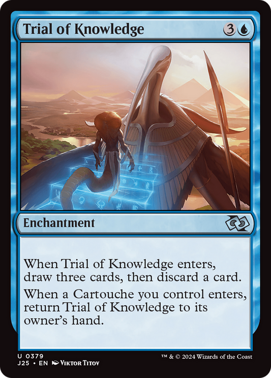 Trial of Knowledge (J25-379) - Foundations Jumpstart - Premium MTG Single from Wizards of the Coast - Just $0.25! Shop now at Game Crave Tournament Store