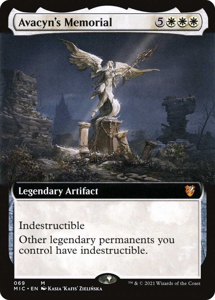 Avacyn's Memorial (MIC-069) - Midnight Hunt Commander: (Extended Art) - Premium MTG Single from Wizards of the Coast - Just $1.75! Shop now at Game Crave Tournament Store