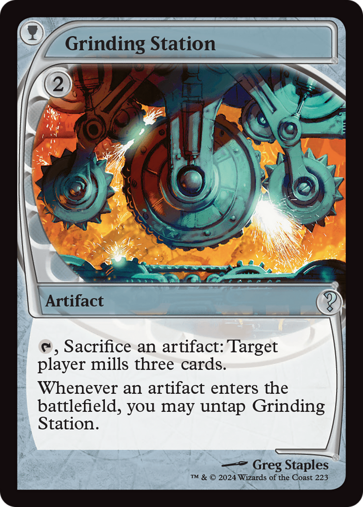 Grinding Station (MB2-223) - Mystery Booster 2 Foil - Premium MTG Single from Wizards of the Coast - Just $53.90! Shop now at Game Crave Tournament Store