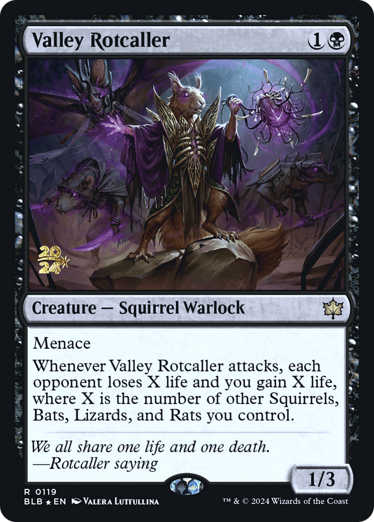 Valley Rotcaller (PBLB-119S) - Bloomburrow Promos Foil - Premium MTG Single from Wizards of the Coast - Just $1.56! Shop now at Game Crave Tournament Store