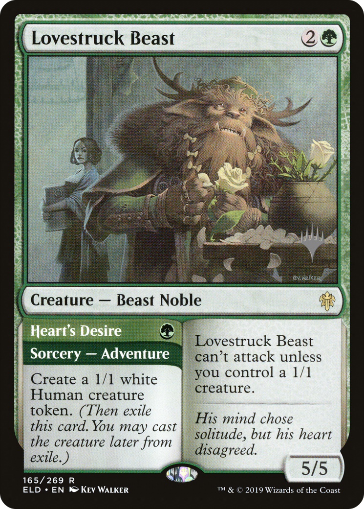 Lovestruck Beast // Heart's Desire (PELD-165P) - Throne of Eldraine Promos Foil