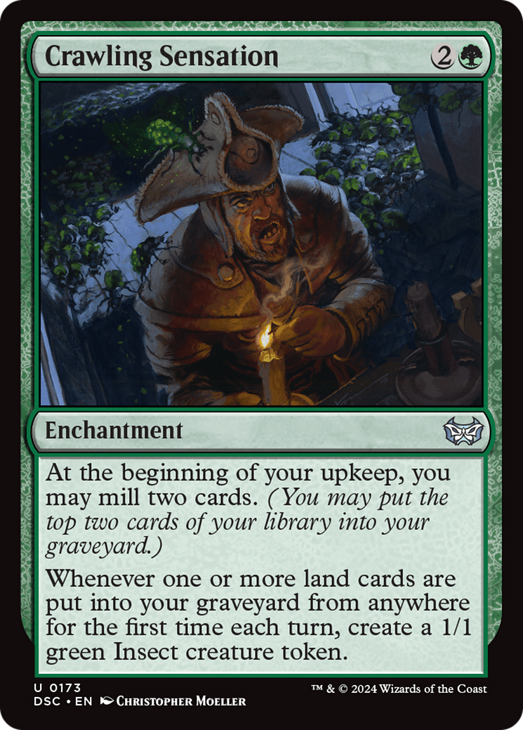Crawling Sensation (DSC-173) - Duskmourn: House of Horror Commander - Premium MTG Single from Wizards of the Coast - Just $0.25! Shop now at Game Crave Tournament Store