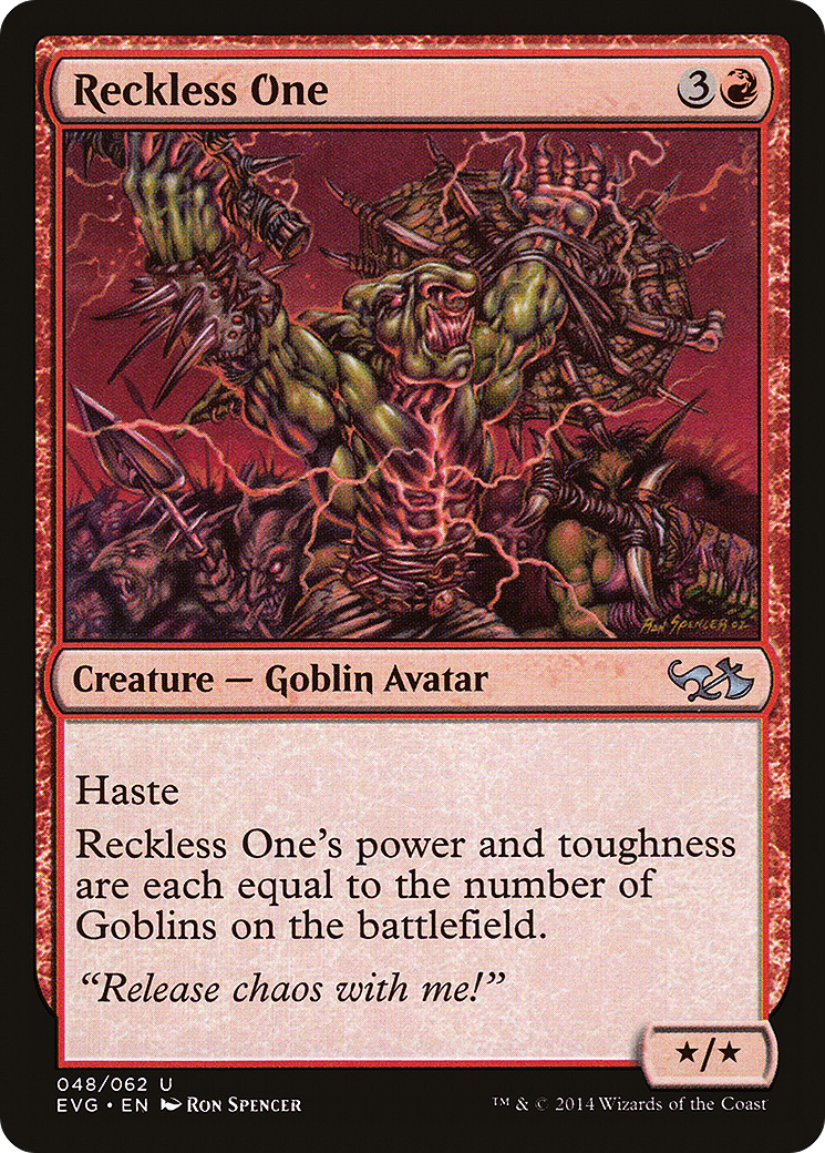 Reckless One (EVG-048) - Duel Decks Anthology: Elves vs. Goblins