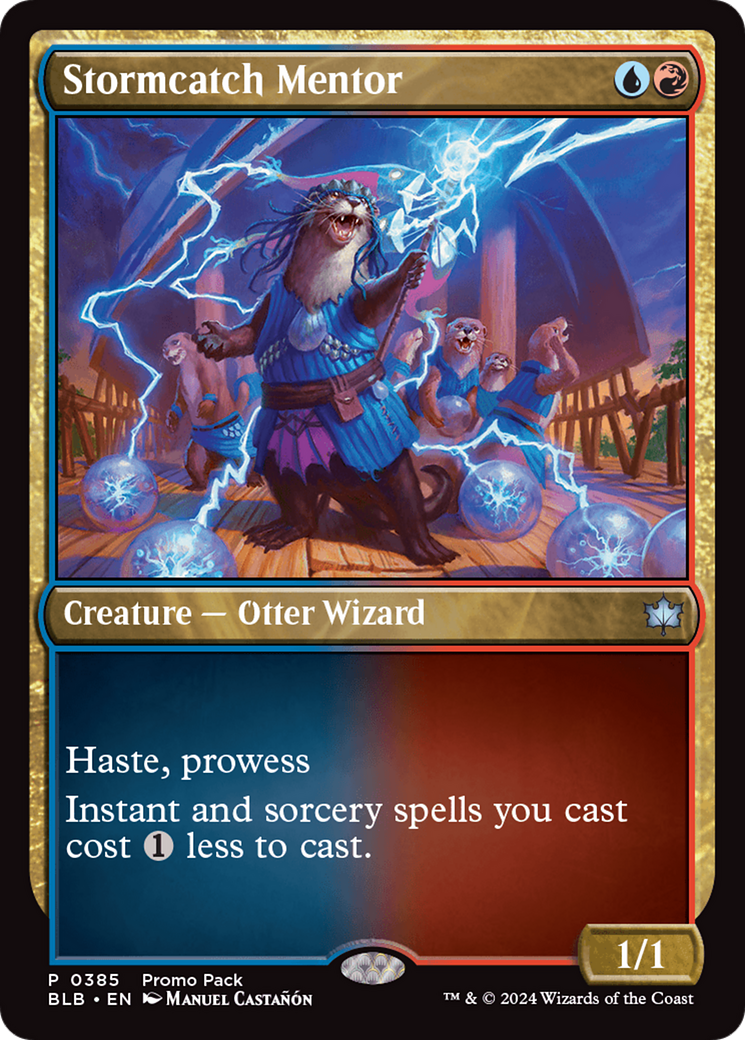 Stormcatch Mentor (BLB-385) - Bloomburrow - Premium MTG Single from Wizards of the Coast - Just $1.04! Shop now at Game Crave Tournament Store