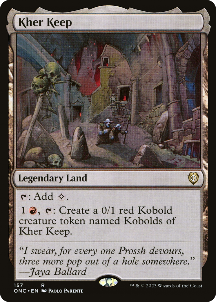 Kher Keep (ONC-157) - Phyrexia: All Will Be One Commander - Premium MTG Single from Wizards of the Coast - Just $0.25! Shop now at Game Crave Tournament Store