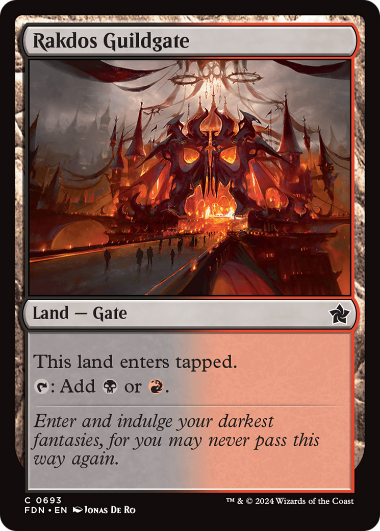 Rakdos Guildgate (FDN-693) - Foundations - Premium MTG Single from Wizards of the Coast - Just $0.25! Shop now at Game Crave Tournament Store