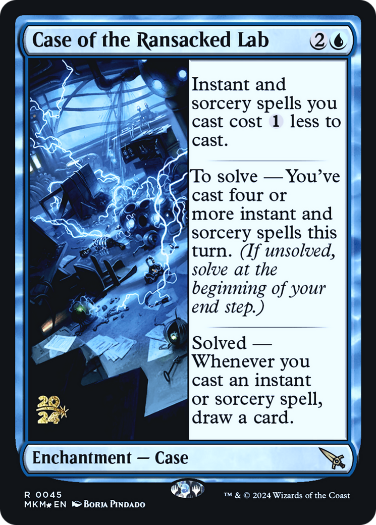 Case of the Ransacked Lab (PMKM-45S) - Murders at Karlov Manor Promos Foil - Premium MTG Single from Wizards of the Coast - Just $1.60! Shop now at Game Crave Tournament Store