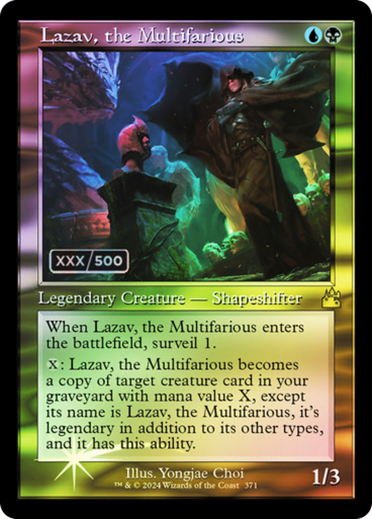 Lazav, the Multifarious (RVR-371Z) - Ravnica Remastered Foil - Premium MTG Single from Wizards of the Coast - Just $101.24! Shop now at Game Crave Tournament Store