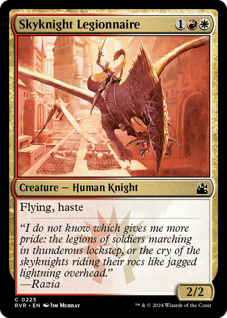 Skyknight Legionnaire (RVR-225) - Ravnica Remastered Foil - Premium MTG Single from Wizards of the Coast - Just $0.25! Shop now at Game Crave Tournament Store