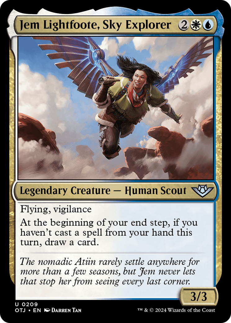Jem Lightfoote, Sky Explorer (OTJ-209) - Outlaws of Thunder Junction Foil - Premium MTG Single from Wizards of the Coast - Just $0.25! Shop now at Game Crave Tournament Store