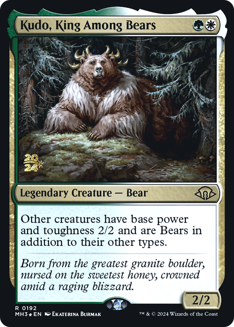 Kudo, King Among Bears (PMH3-192S) - Modern Horizons 3 Promos Foil - Premium MTG Single from Wizards of the Coast - Just $0.48! Shop now at Game Crave Tournament Store