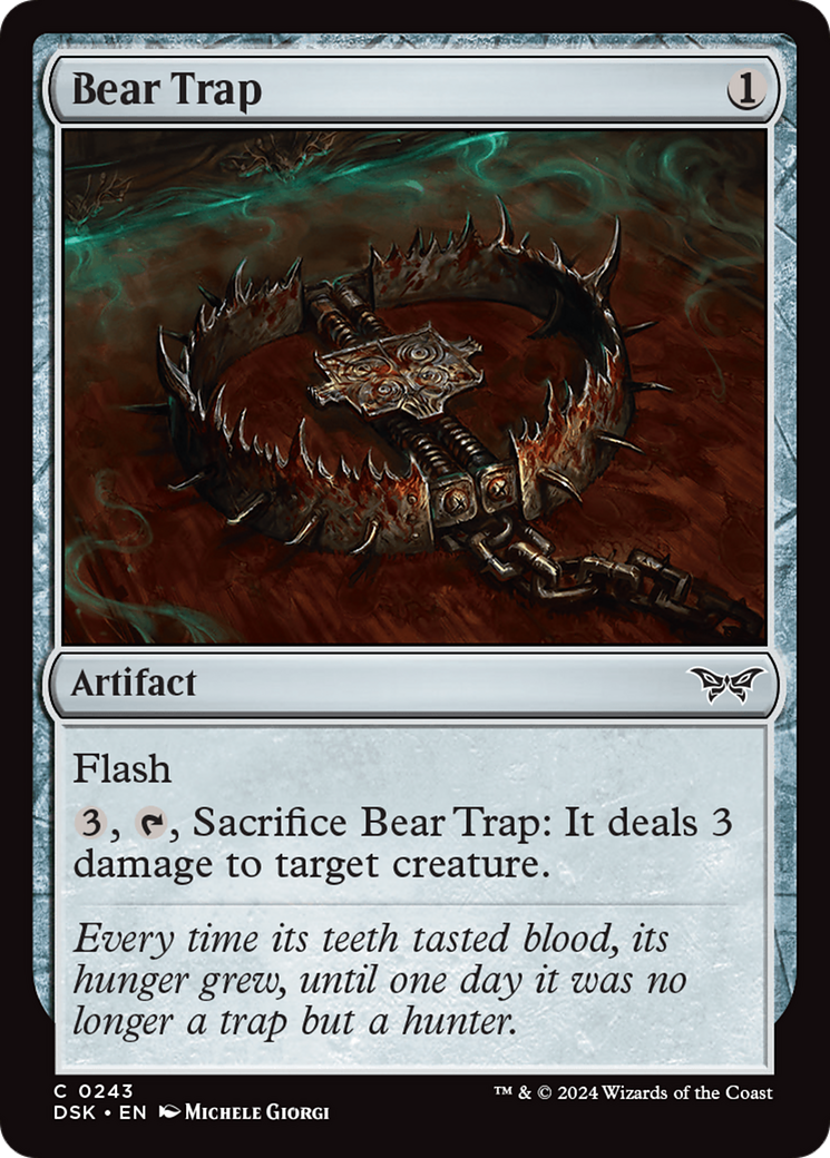 Bear Trap (DSK-243) - Duskmourn: House of Horror Foil - Premium MTG Single from Wizards of the Coast - Just $0.26! Shop now at Game Crave Tournament Store