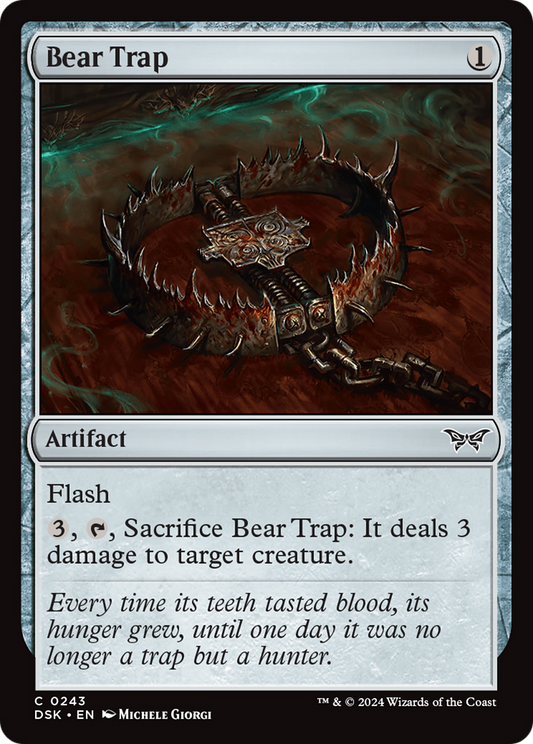 Bear Trap (DSK-243) - Duskmourn: House of Horror - Premium MTG Single from Wizards of the Coast - Just $0.25! Shop now at Game Crave Tournament Store
