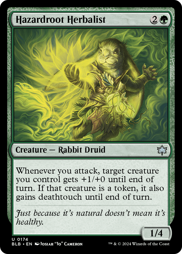 Hazardroot Herbalist (BLB-174) - Bloomburrow Foil - Premium MTG Single from Wizards of the Coast - Just $0.25! Shop now at Game Crave Tournament Store
