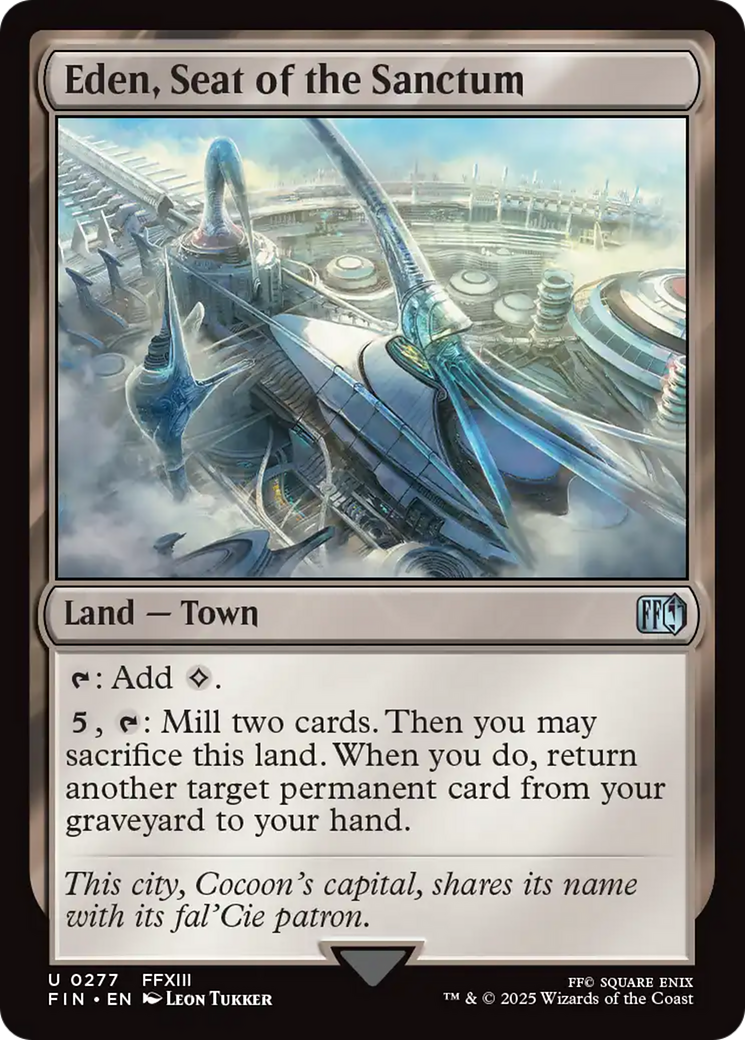 Eden, Seat of the Sanctum (FIN-277) - FINAL FANTASY - Premium MTG Single from Wizards of the Coast - Just $0.08! Shop now at Game Crave Tournament Store