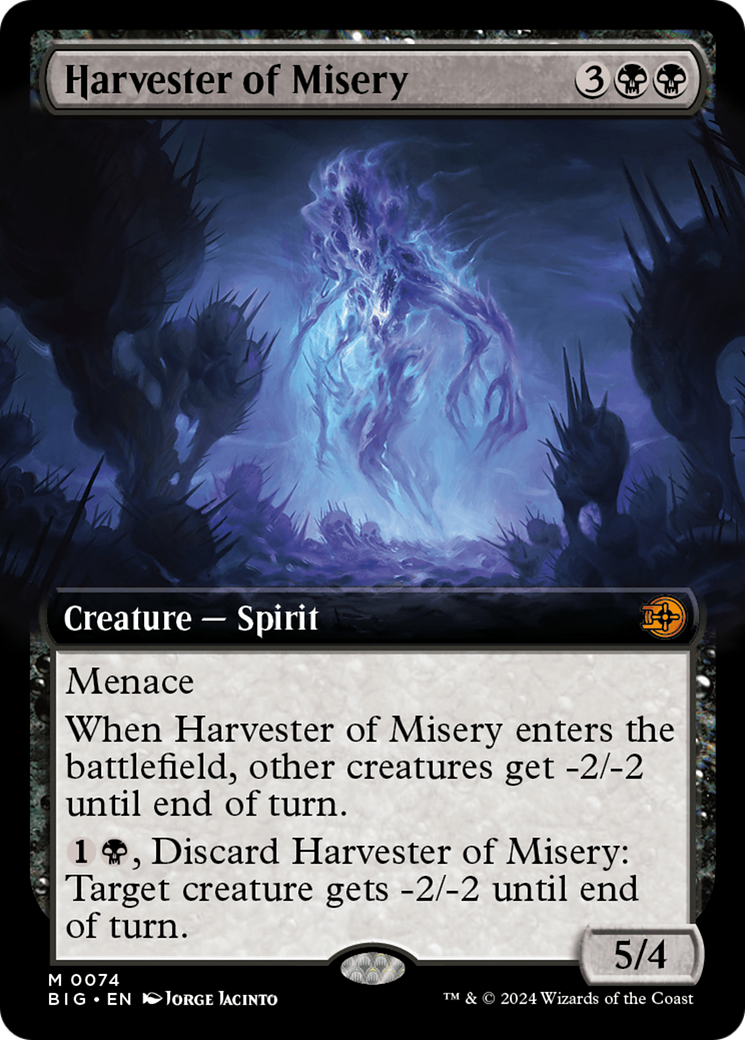 Harvester of Misery (BIG-074) - The Big Score: (Extended Art) - Premium MTG Single from Wizards of the Coast - Just $7.90! Shop now at Game Crave Tournament Store