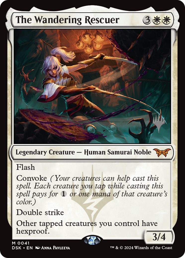 The Wandering Rescuer (PDSK-41P) - Duskmourn: House of Horror Promos Foil - Premium MTG Single from Wizards of the Coast - Just $2.10! Shop now at Game Crave Tournament Store