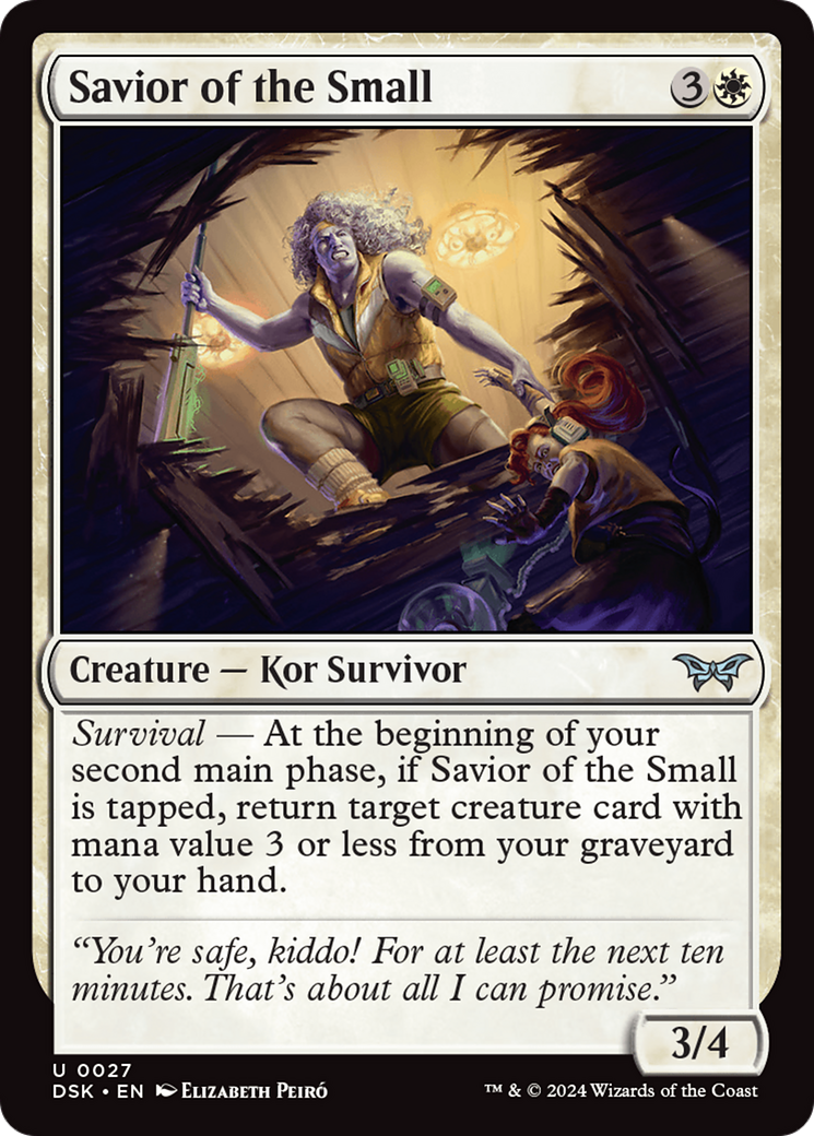 Savior of the Small (DSK-027) - Duskmourn: House of Horror - Premium MTG Single from Wizards of the Coast - Just $0.25! Shop now at Game Crave Tournament Store
