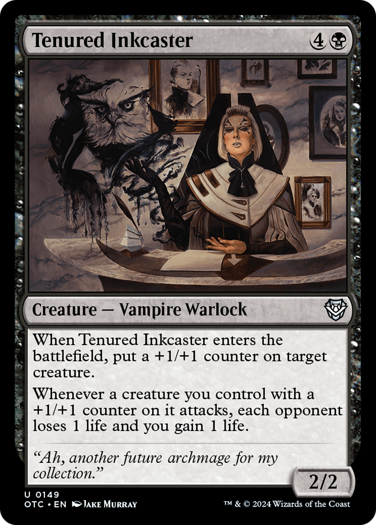 Tenured Inkcaster (OTC-149) - Outlaws of Thunder Junction Commander - Premium MTG Single from Wizards of the Coast - Just $0.25! Shop now at Game Crave Tournament Store