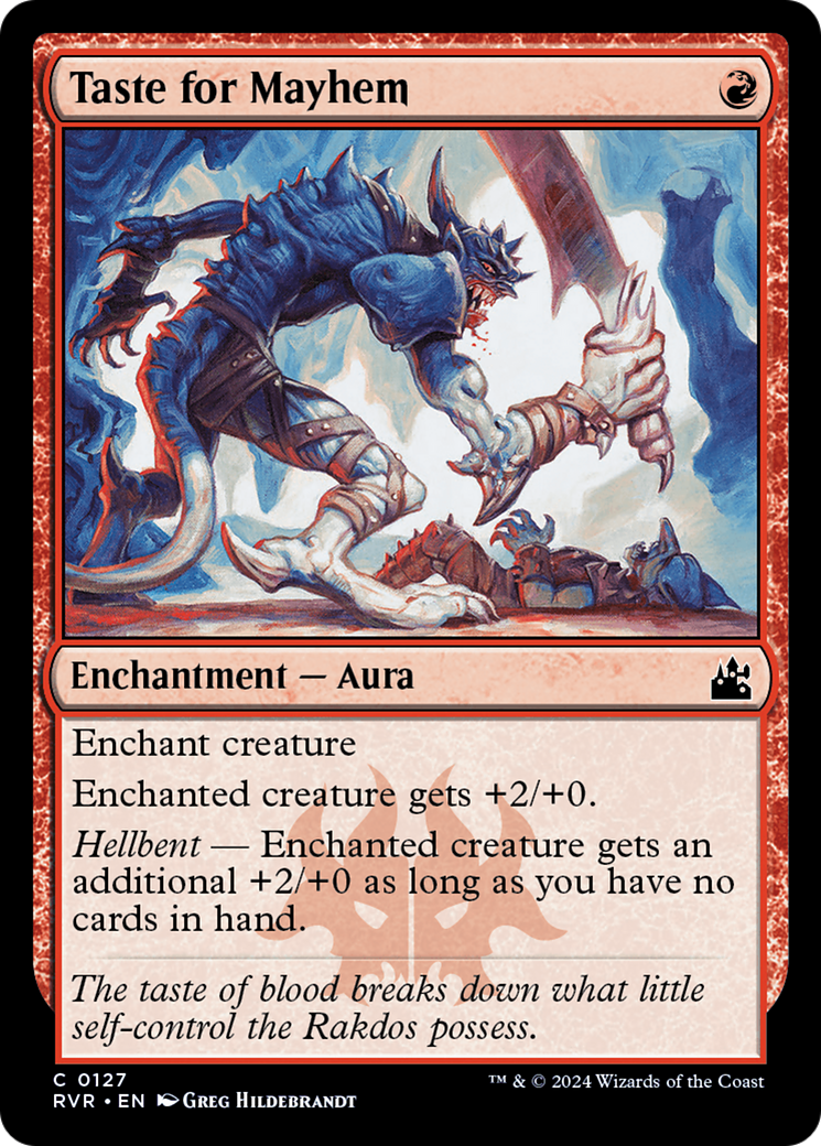 Taste for Mayhem (RVR-127) - Ravnica Remastered Foil - Premium MTG Single from Wizards of the Coast - Just $0.25! Shop now at Game Crave Tournament Store