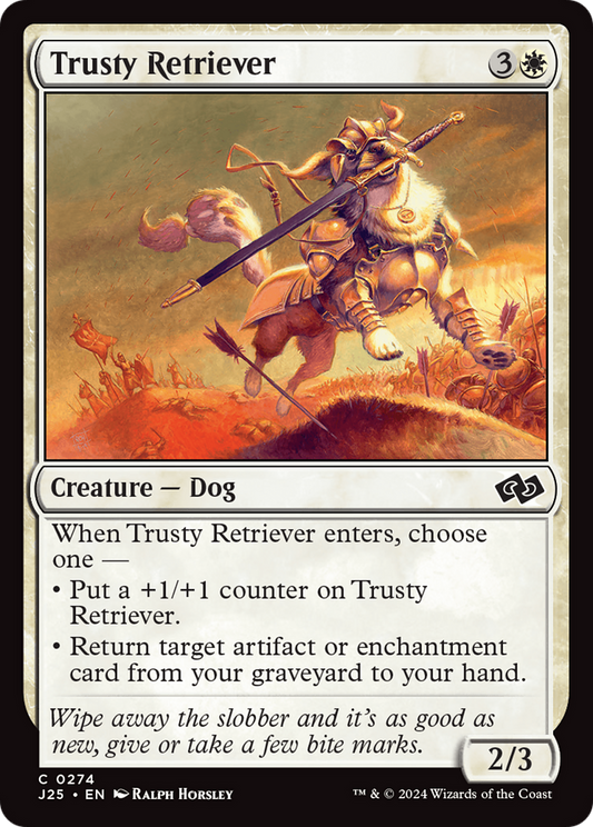Trusty Retriever (J25-274) - Foundations Jumpstart - Premium MTG Single from Wizards of the Coast - Just $0.25! Shop now at Game Crave Tournament Store