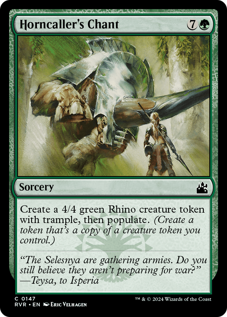 Horncaller's Chant (RVR-147) - Ravnica Remastered - Premium MTG Single from Wizards of the Coast - Just $0.25! Shop now at Game Crave Tournament Store