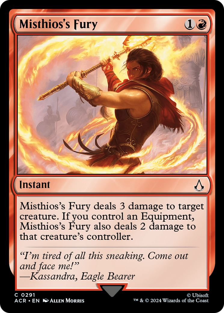 Misthios's Fury (ACR-291) - Assassin's Creed - Premium MTG Single from Wizards of the Coast - Just $0.25! Shop now at Game Crave Tournament Store