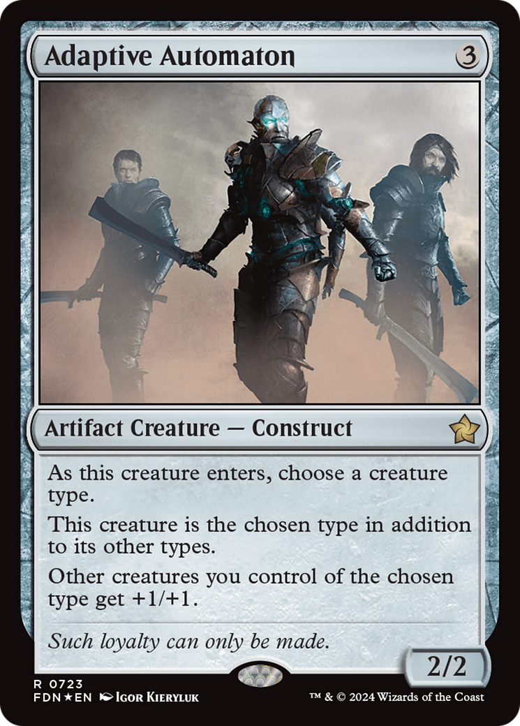 Adaptive Automaton (FDN-723) - Foundations Foil - Premium MTG Single from Wizards of the Coast - Just $0.65! Shop now at Game Crave Tournament Store