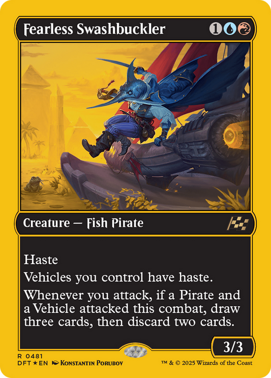 Fearless Swashbuckler (First-Place Foil) (DFT-481) - Aetherdrift - Premium MTG Single from Wizards of the Coast - Just $0.27! Shop now at Game Crave Tournament Store