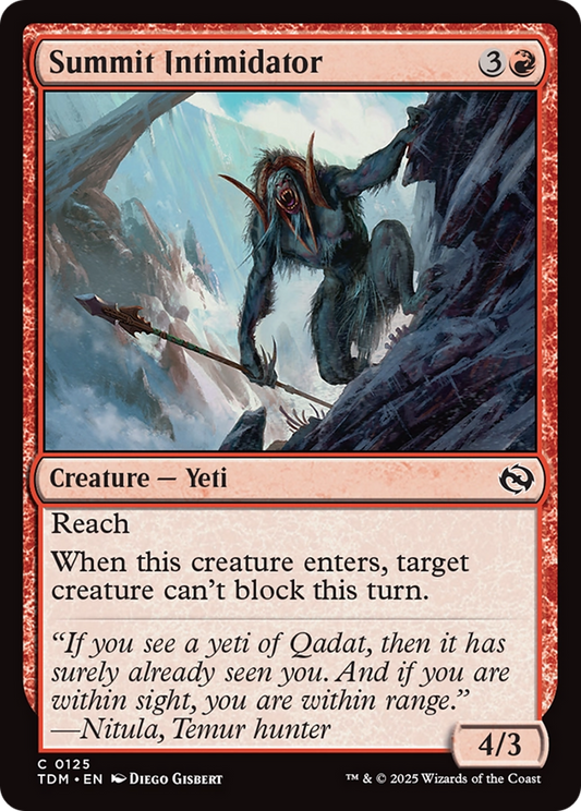 Summit Intimidator (TDM-125) - Tarkir: Dragonstorm Foil - Premium MTG Single from Wizards of the Coast - Just $0.08! Shop now at Game Crave Tournament Store