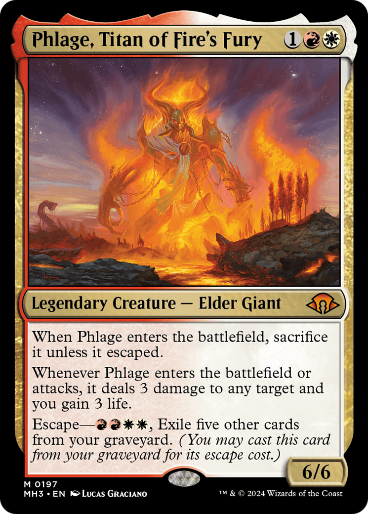 Phlage, Titan of Fire's Fury (MH3-197) - Modern Horizons 3 - Premium MTG Single from Wizards of the Coast - Just $12.40! Shop now at Game Crave Tournament Store