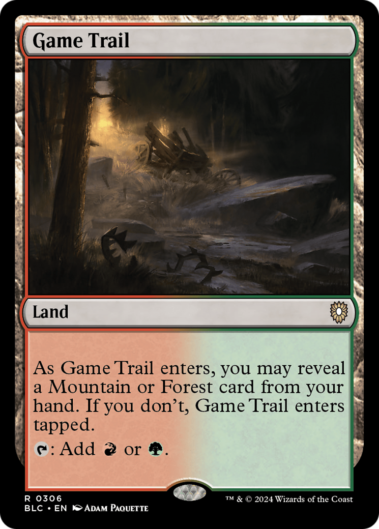 Game Trail (BLC-306) - Bloomburrow Commander - Premium MTG Single from Wizards of the Coast - Just $0.25! Shop now at Game Crave Tournament Store