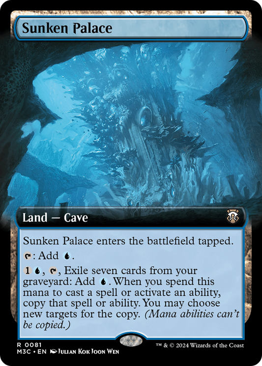 Sunken Palace (M3C-081) - Modern Horizons 3 Commander: (Extended Art) - Premium MTG Single from Wizards of the Coast - Just $0.47! Shop now at Game Crave Tournament Store