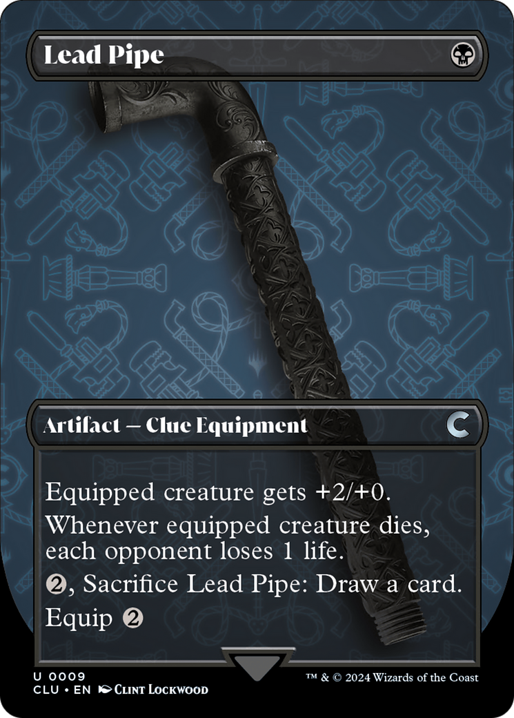 Lead Pipe (CLU-009) - Ravnica: Clue Edition (Borderless) - Premium MTG Single from Wizards of the Coast - Just $0.25! Shop now at Game Crave Tournament Store