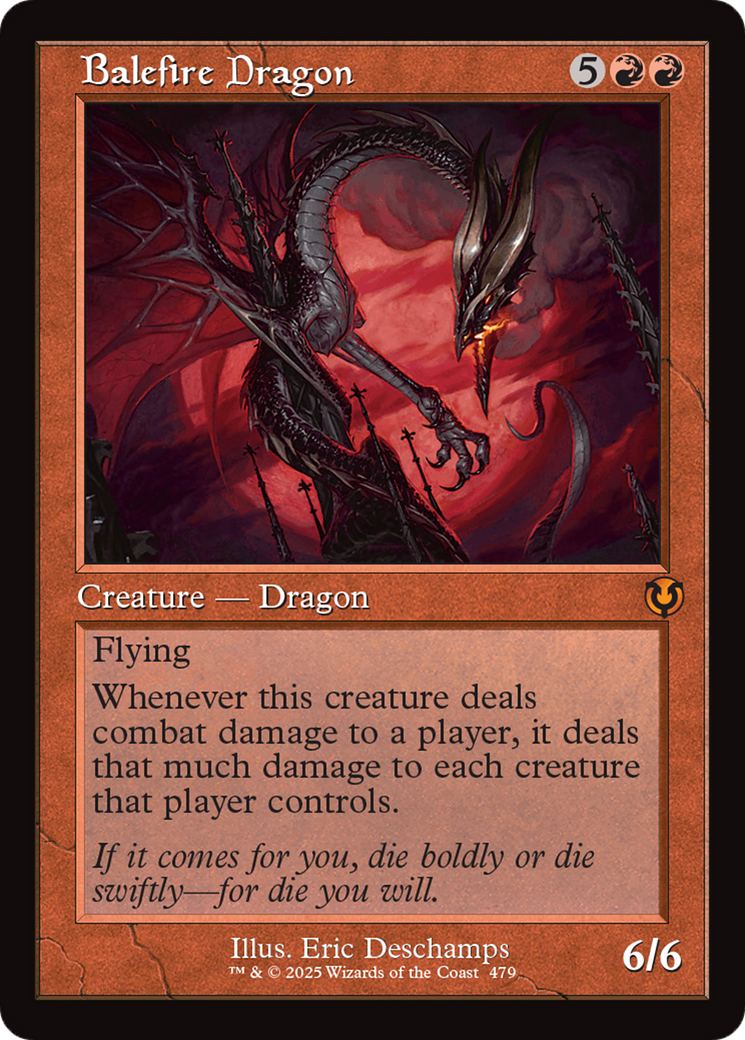 Balefire Dragon (Retro Frame) (-479) - Innistrad Remastered Foil - Premium MTG Single from Wizards of the Coast - Just $9.82! Shop now at Game Crave Tournament Store