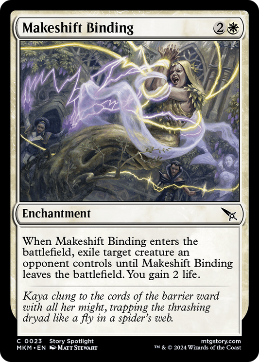 Makeshift Binding (MKM-023) - Murders at Karlov Manor - Premium MTG Single from Wizards of the Coast - Just $0.25! Shop now at Game Crave Tournament Store