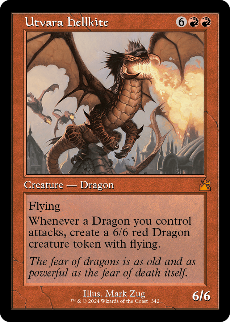 Utvara Hellkite (RVR-342) - Ravnica Remastered Foil - Premium MTG Single from Wizards of the Coast - Just $11.63! Shop now at Game Crave Tournament Store
