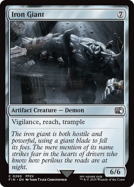 Iron Giant (FIN-260) - FINAL FANTASY Foil - Premium MTG Single from Wizards of the Coast - Just $0.09! Shop now at Game Crave Tournament Store