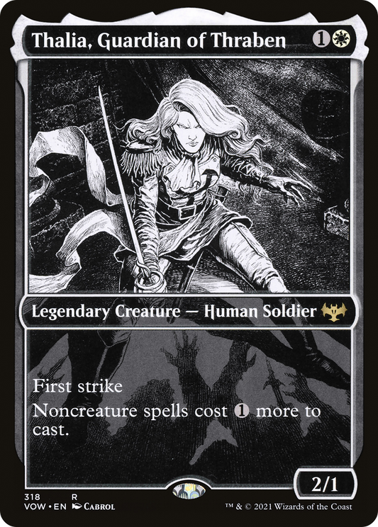 Thalia, Guardian of Thraben (VOW-318) - Innistrad: Crimson Vow: (Showcase) - Premium MTG Single from Wizards of the Coast - Just $0.09! Shop now at Game Crave Tournament Store
