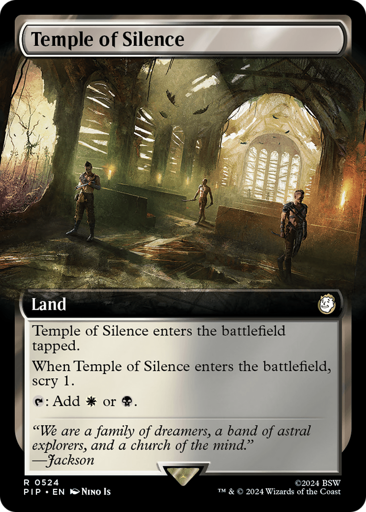 Temple of Silence (PIP-524) - Fallout: (Extended Art) Foil - Premium MTG Single from Wizards of the Coast - Just $0.86! Shop now at Game Crave Tournament Store