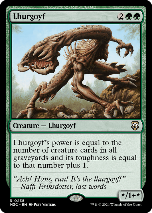 Lhurgoyf (M3C-235) - Modern Horizons 3 Commander - Premium MTG Single from Wizards of the Coast - Just $0.25! Shop now at Game Crave Tournament Store