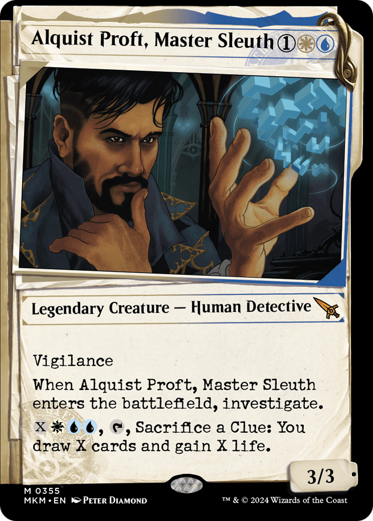 Alquist Proft, Master Sleuth (MKM-355) - Murders at Karlov Manor: (Showcase) - Premium MTG Single from Wizards of the Coast - Just $0.25! Shop now at Game Crave Tournament Store