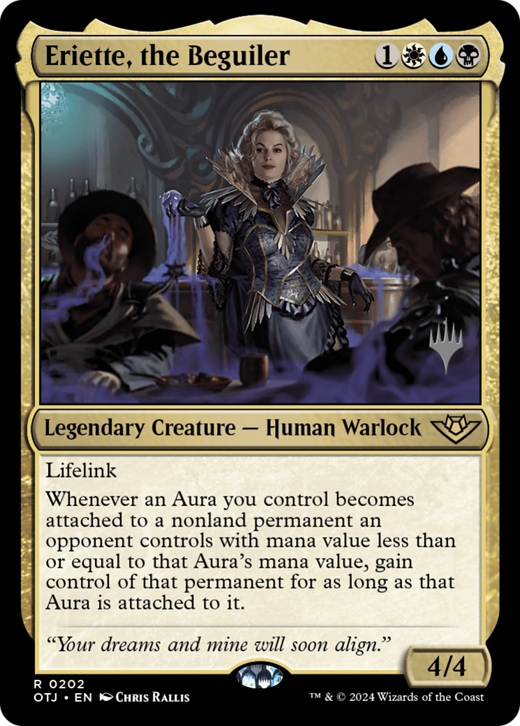 Eriette, the Beguiler (POTJ-202P) - Outlaws of Thunder Junction Promos - Premium MTG Single from Wizards of the Coast - Just $0.29! Shop now at Game Crave Tournament Store