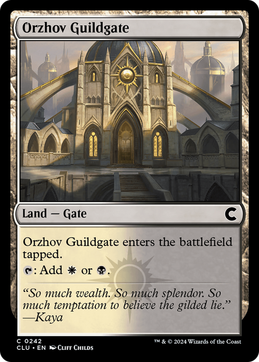 Orzhov Guildgate (CLU-242) - Ravnica: Clue Edition - Premium MTG Single from Wizards of the Coast - Just $0.25! Shop now at Game Crave Tournament Store