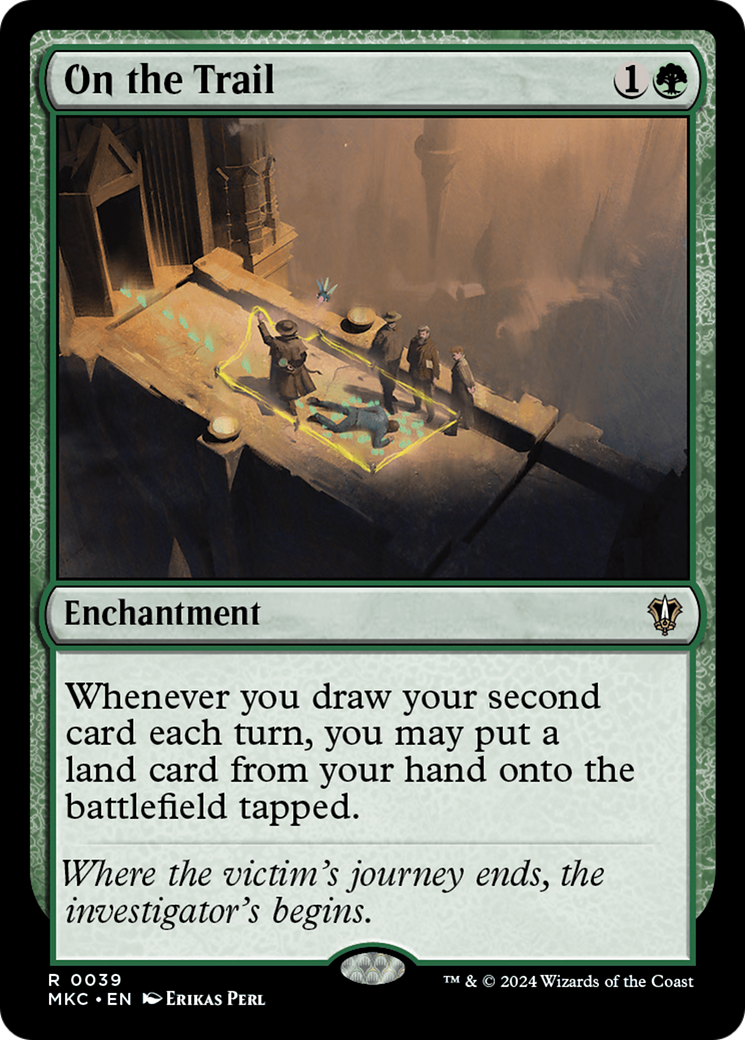 On the Trail (MKC-039) - Murders at Karlov Manor Commander - Premium MTG Single from Wizards of the Coast - Just $0.34! Shop now at Game Crave Tournament Store