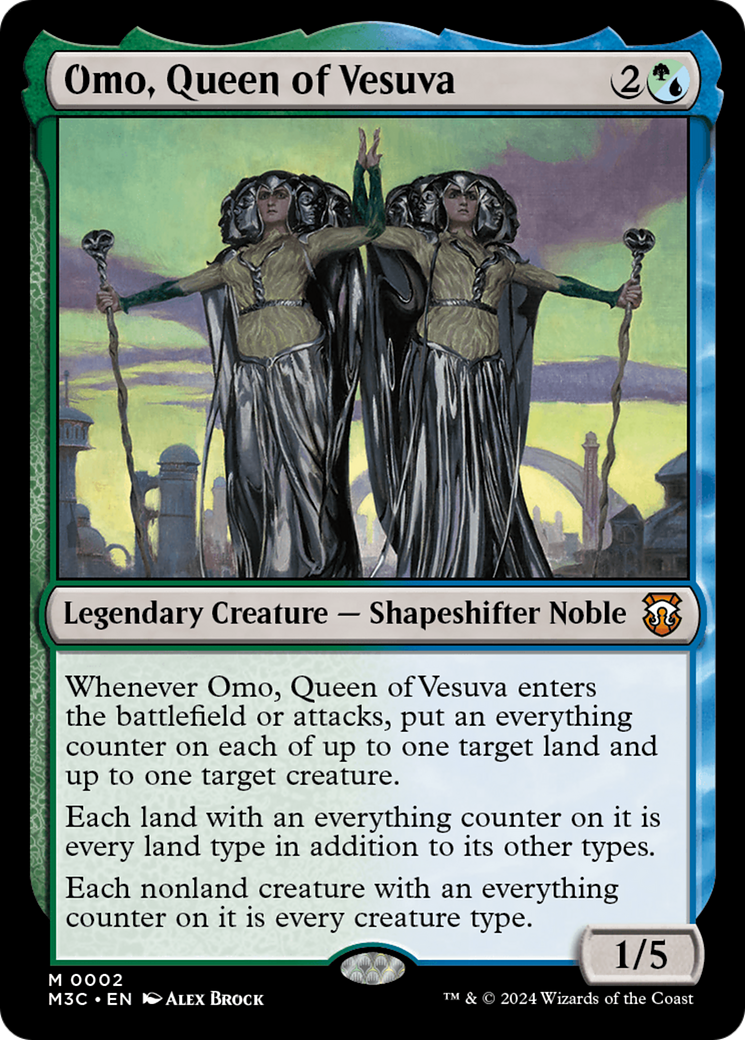 Omo, Queen of Vesuva (M3C-002) - Modern Horizons 3 Commander Foil - Premium MTG Single from Wizards of the Coast - Just $0.25! Shop now at Game Crave Tournament Store