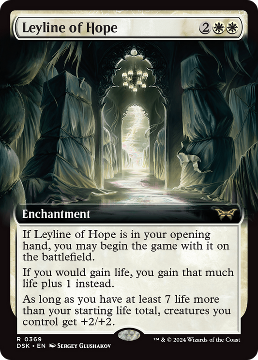 Leyline of Hope (DSK-369) - Duskmourn: House of Horror: (Extended Art) Foil - Premium MTG Single from Wizards of the Coast - Just $0.72! Shop now at Game Crave Tournament Store